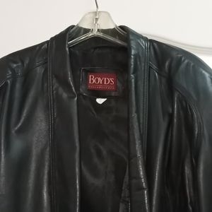 Beautiful black leather men's jacket